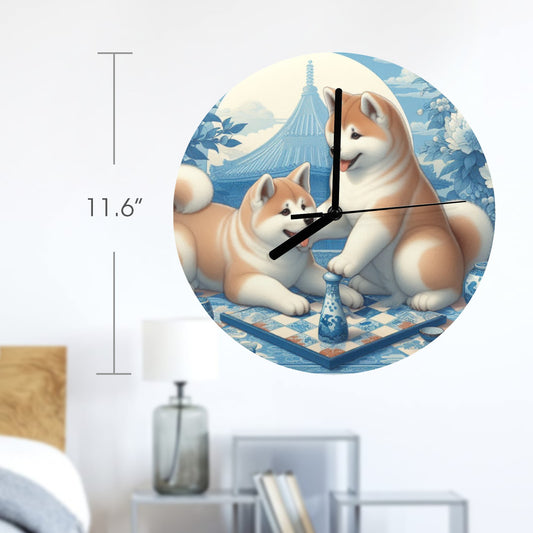 Custom USA Clock MDF Wall Clock - WagALotBowWow