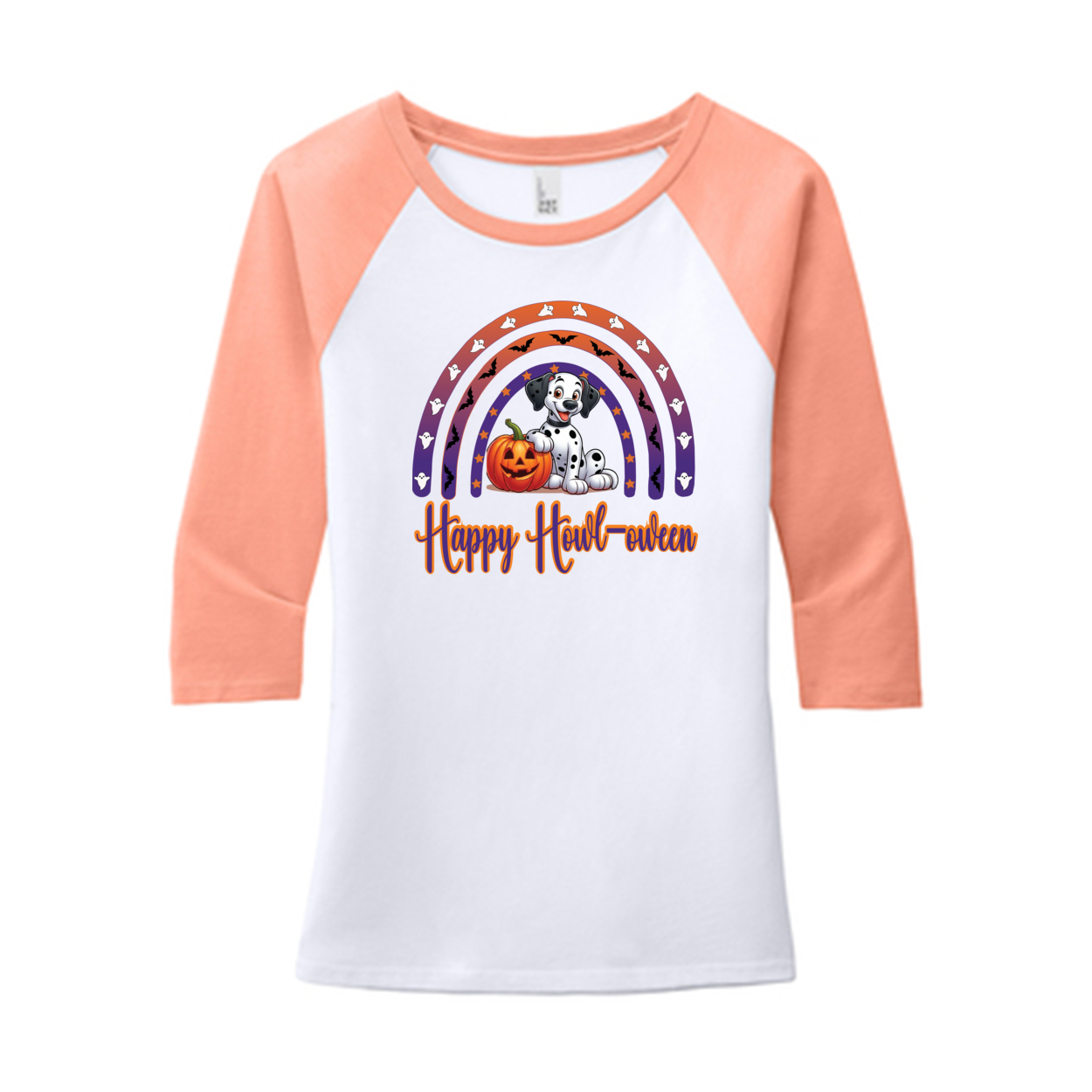 Dalmatian Howl-ween Front Print Only - WagALotBowWow