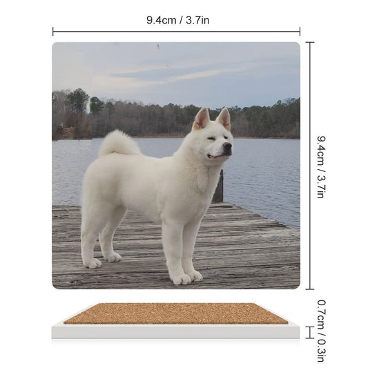 Custom Ceramic Coasters (Square) - WagALotBowWow