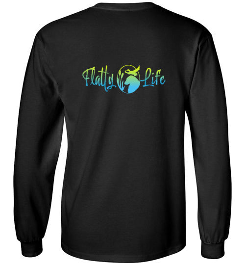 Flatty Life Front/Back LS Gildan - WagALotBowWow