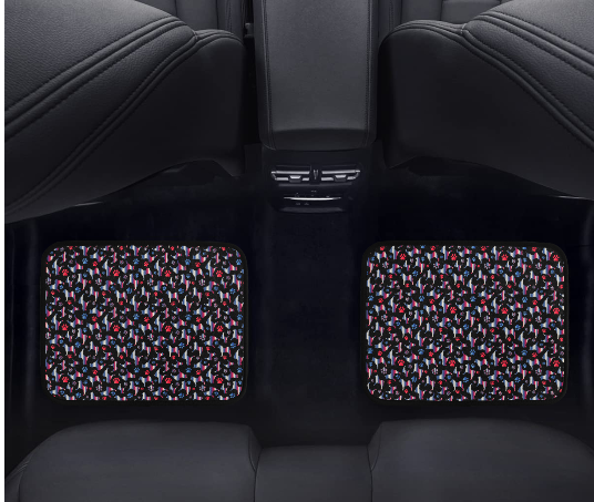 Custom Back Seat Car Mats (2pcs) - WagALotBowWow