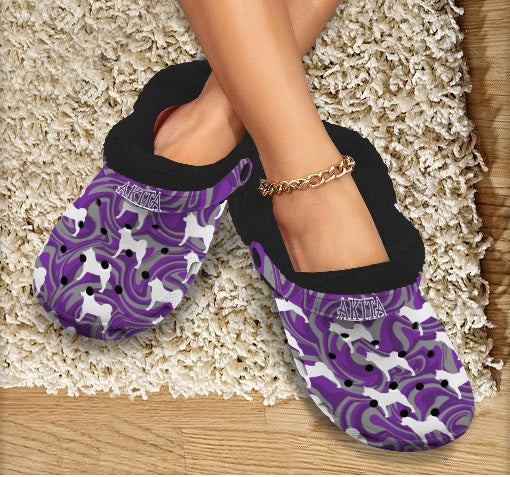 Custom Fleece lined Foam Clogs For Adults - WagALotBowWow