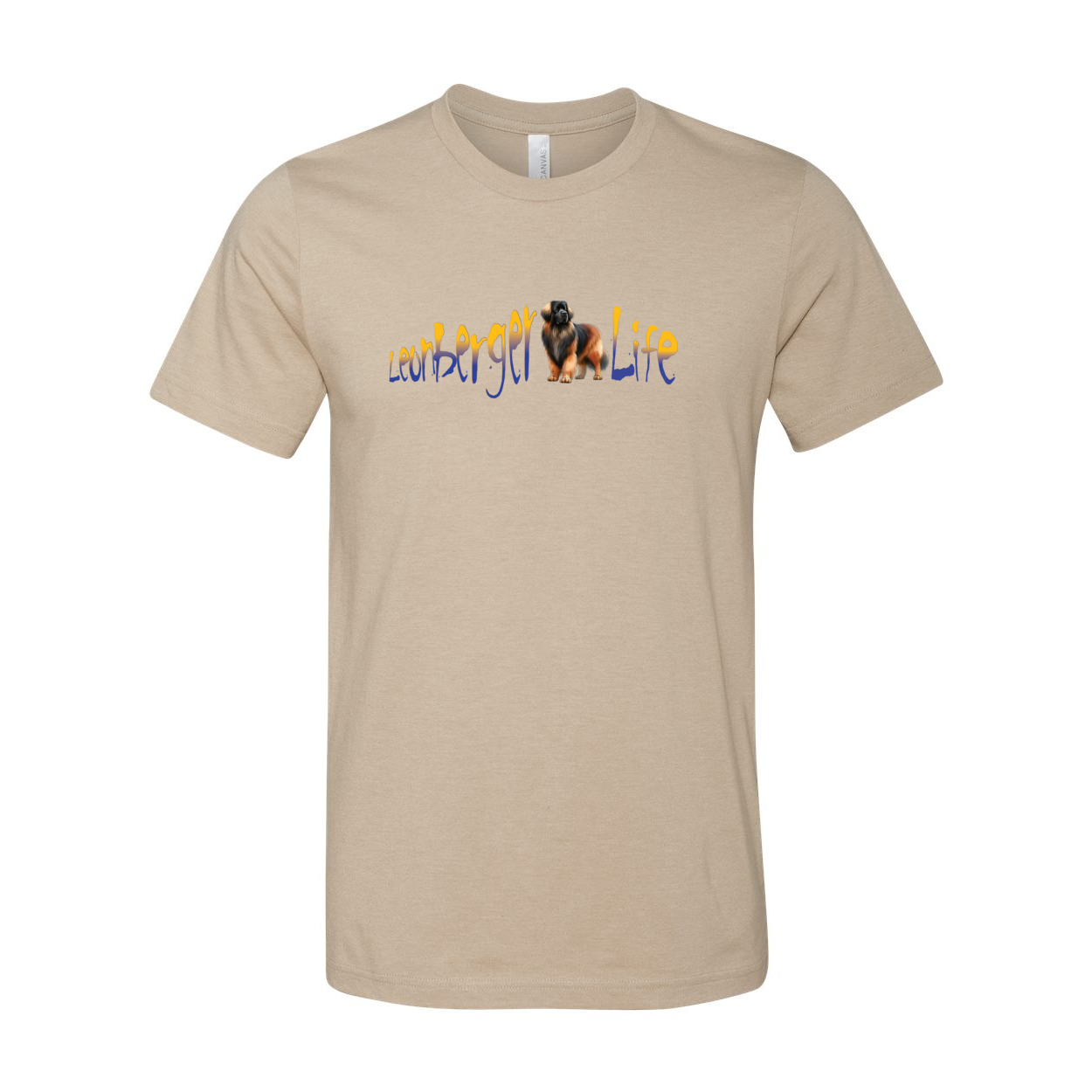 Leonberger Life YellowBlue Unisex Short Sleeve Jersey Tee - WagALotBowWow