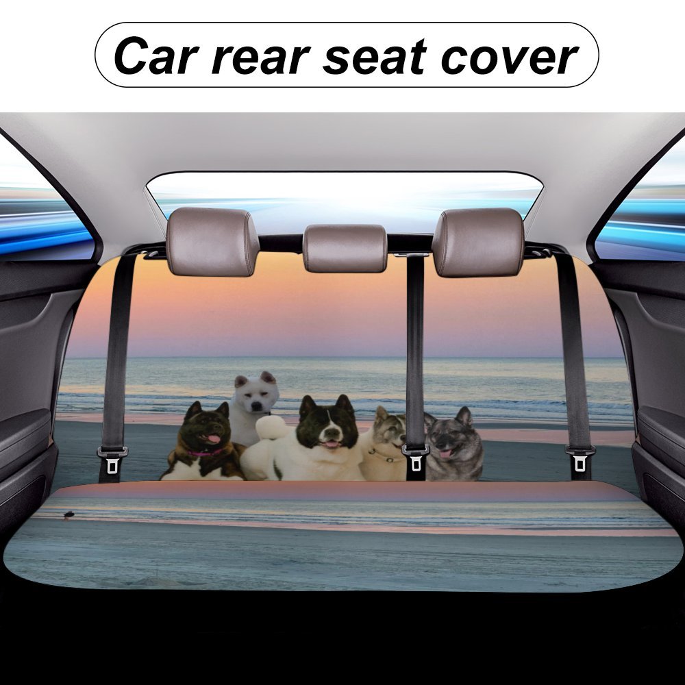 Custom Car Rear Seat Cover - WagALotBowWow