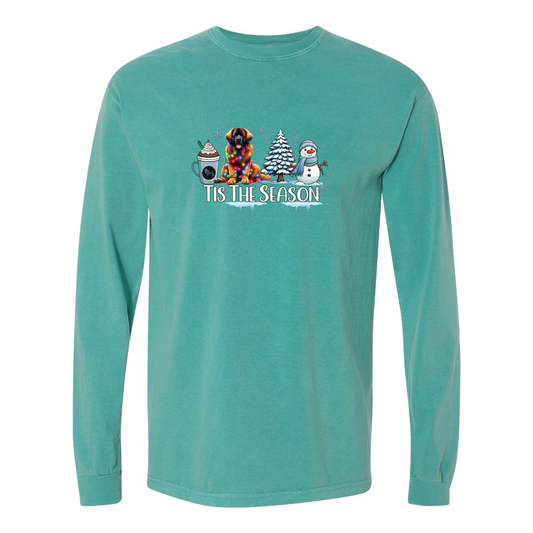 Leonberger Tis The Season Winter Long Sleeve T-Shirt - WagALotBowWow