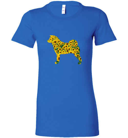 Akita Sunflower - WagALotBowWow