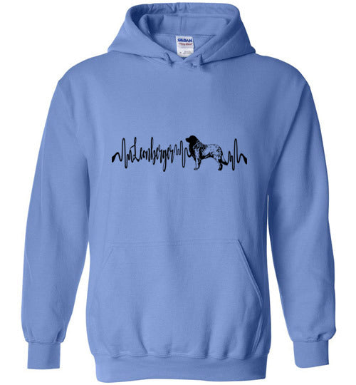 Leonberger Heartbeat Hoodie Unisex - WagALotBowWow