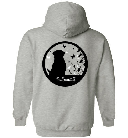 Bullmastiff Flowers Gildan Heavy Blend Hoodie S,M,L,XL - WagALotBowWow