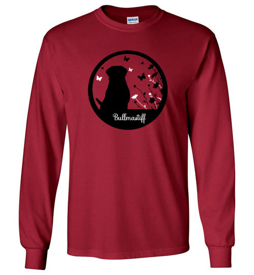 Bullmastiff Flowers Long Sleeve 2XL,3XL,4XL,5XL - WagALotBowWow