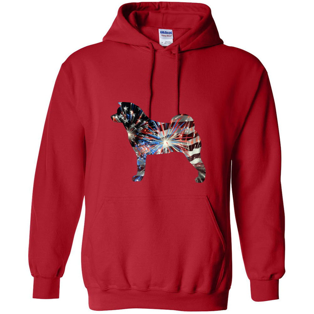 Patriotic Akita Gildan Unisex Heavy Blend Hooded Sweatshirt - WagALotBowWow