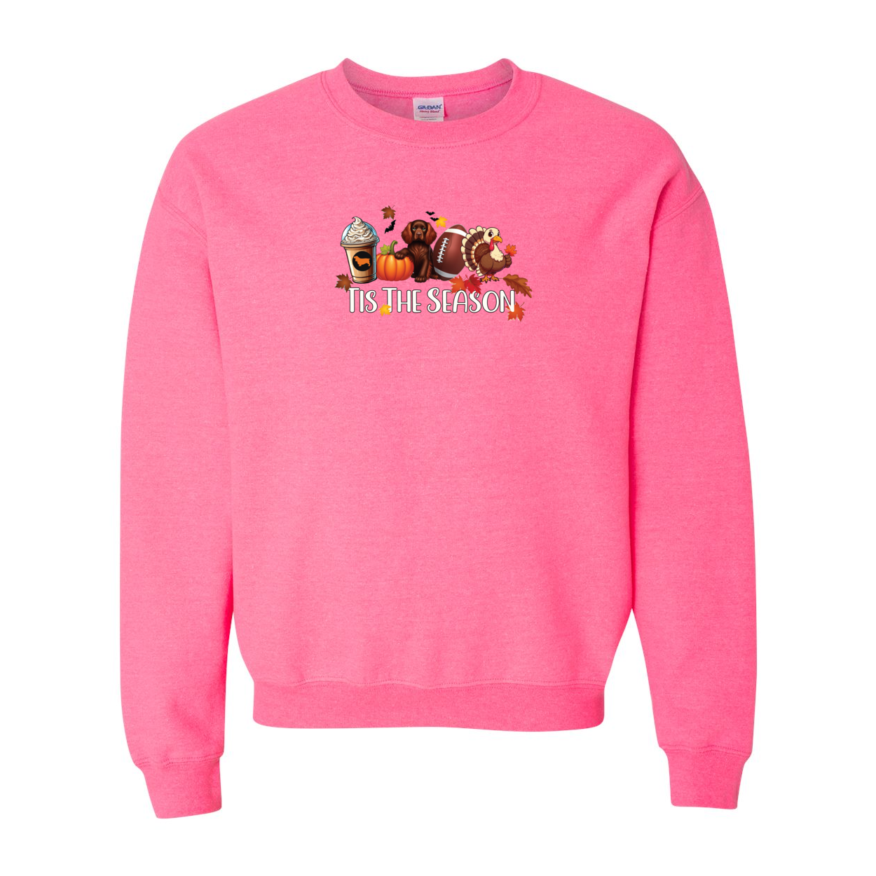 Sussex Tis The Season Fall Heavy Blend Crewneck Sweatshirt - WagALotBowWow