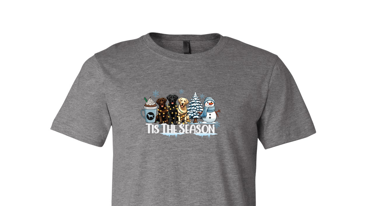 Labrador Tis The Season Winter Unisex Short Sleeve Jersey Tee - WagALotBowWow