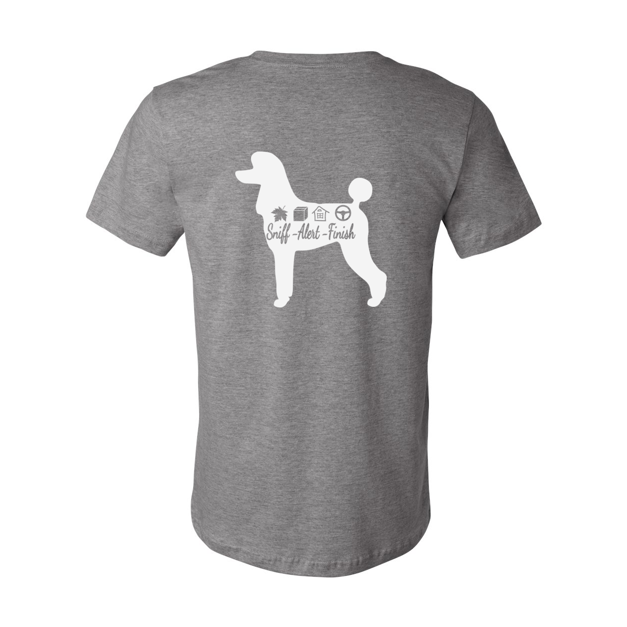 Scent Poodle 2 F/B Unisex Short Sleeve Jersey Tee - WagALotBowWow