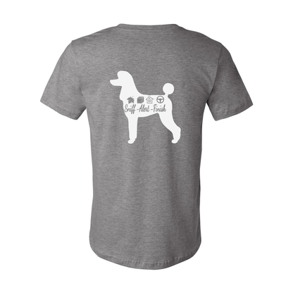Scent Poodle 2 F/B Unisex Short Sleeve Jersey Tee - WagALotBowWow