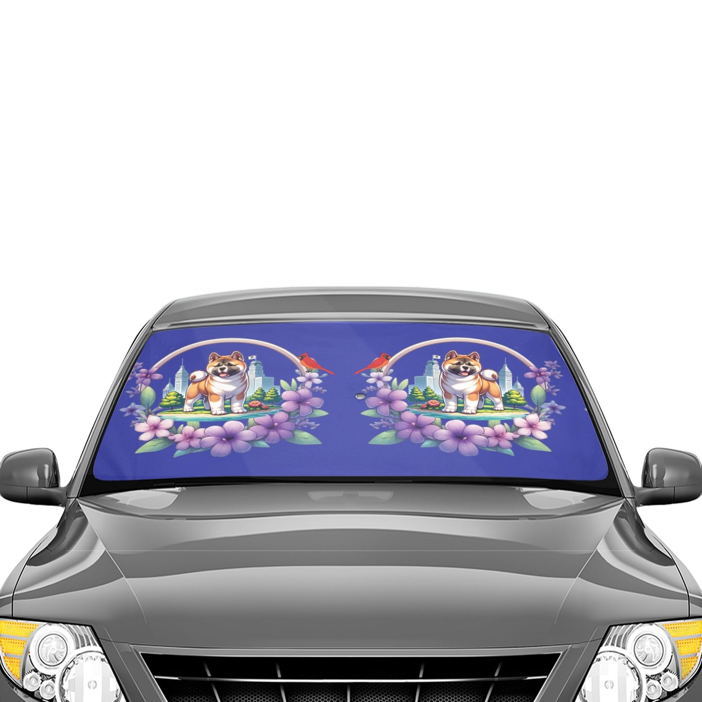 IL Akita Car Shade Windshield Umbrella - WagALotBowWow