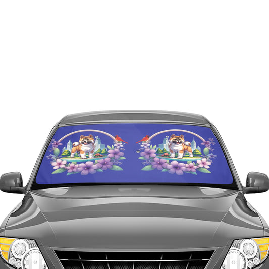 IL Akita Car Shade Windshield Umbrella - WagALotBowWow
