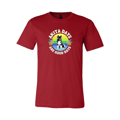 Akita Days Are Good Days SS T-Shirt - WagALotBowWow