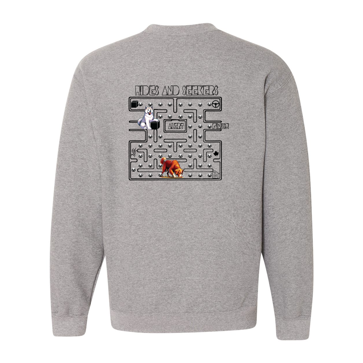 River Maze Scent Heavy Blend Crewneck Sweatshirt - WagALotBowWow