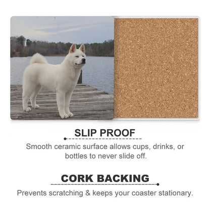 Custom Ceramic Coasters (Square) - WagALotBowWow