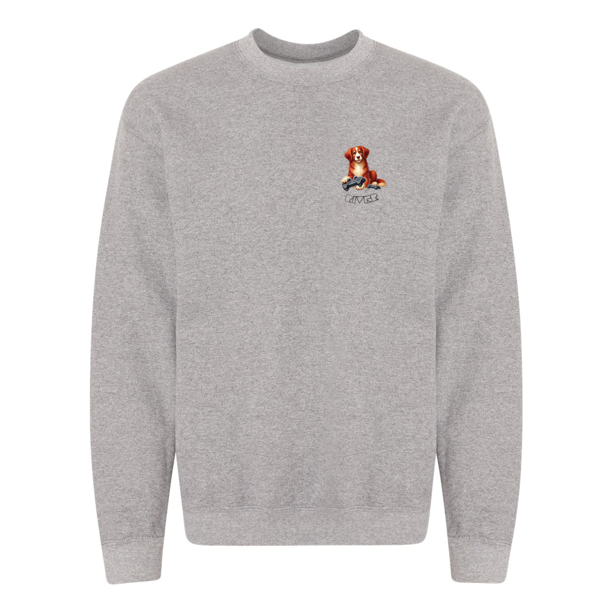 River Maze Scent Heavy Blend Crewneck Sweatshirt - WagALotBowWow