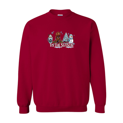 Sussex Tis The Season Winter Heavy Blend Crewneck Sweatshirt - WagALotBowWow