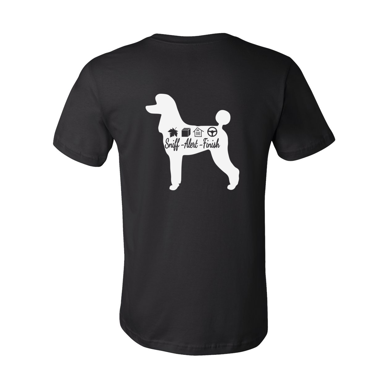 Scent Poodle 2 F/B Unisex Short Sleeve Jersey Tee - WagALotBowWow