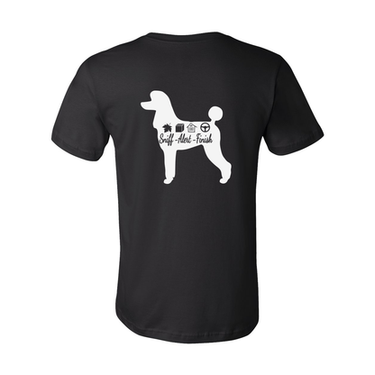 Scent Poodle 2 F/B Unisex Short Sleeve Jersey Tee - WagALotBowWow