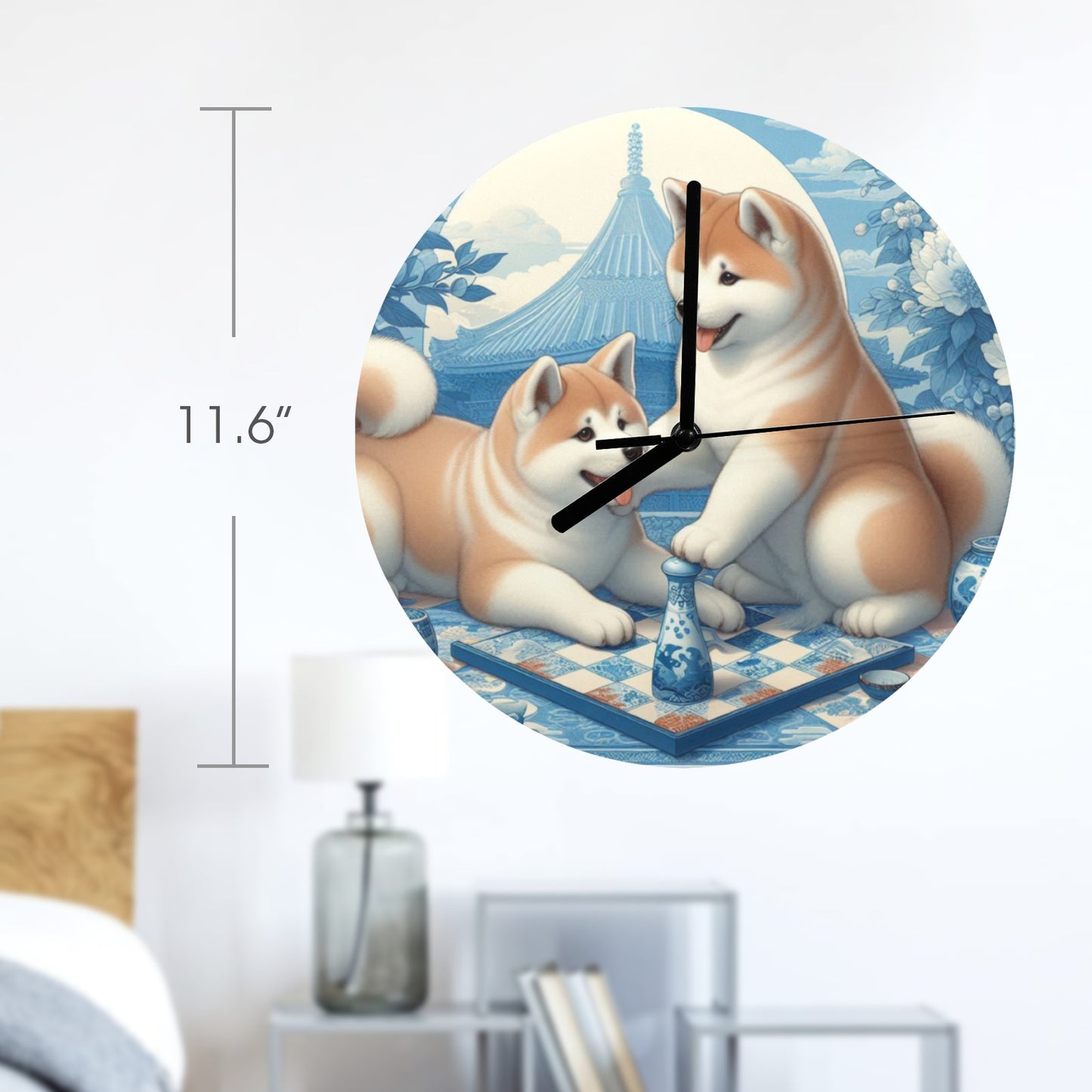 Custom USA Clock MDF Wall Clock - WagALotBowWow