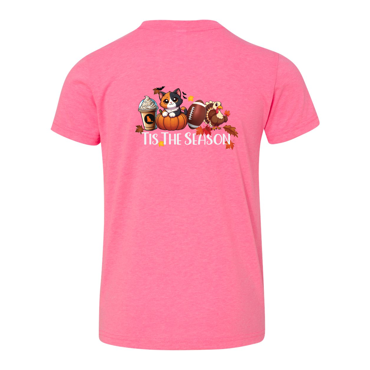 Calico Cat Tis The Season Fall Front/Back - WagALotBowWow