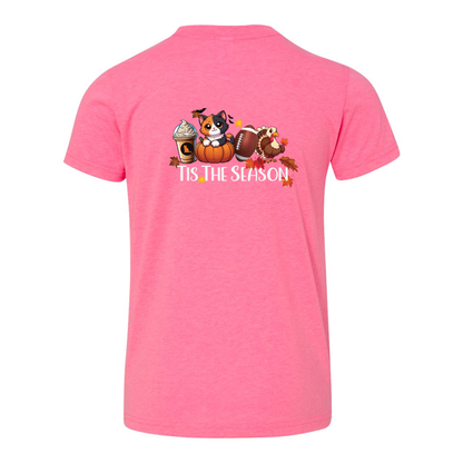 Calico Cat Tis The Season Fall Front/Back - WagALotBowWow