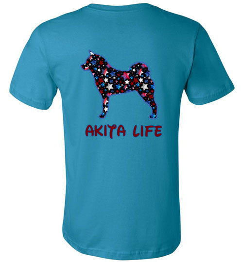 Akita Life USA Stars - WagALotBowWow