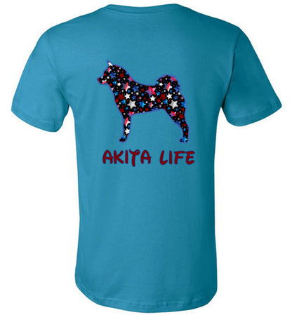 Akita Life USA Stars - WagALotBowWow