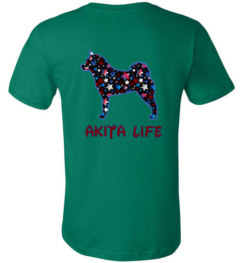 Akita Life USA Stars - WagALotBowWow