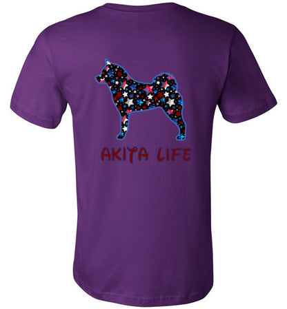 Akita Life USA Stars - WagALotBowWow