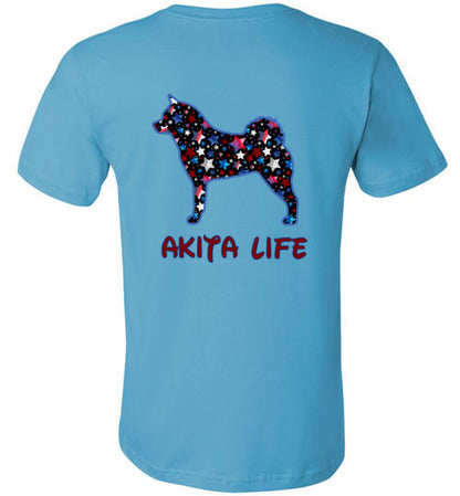 Akita Life USA Stars - WagALotBowWow