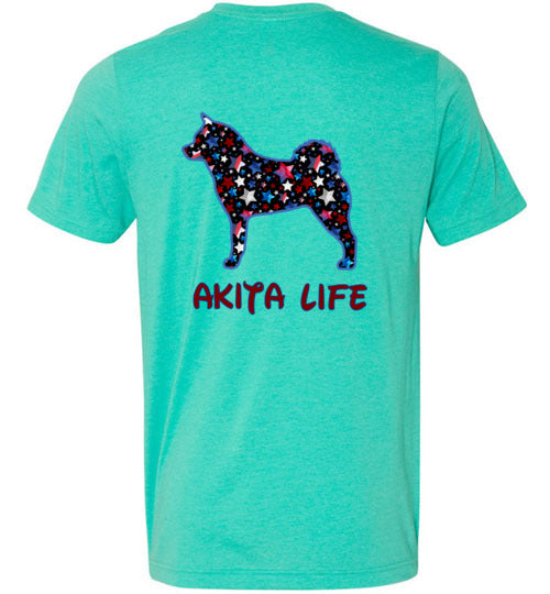 Akita Life USA Stars - WagALotBowWow