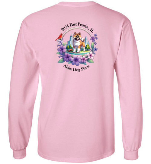 IL Akita Unisex Front/Back Design Black Letter LS - WagALotBowWow