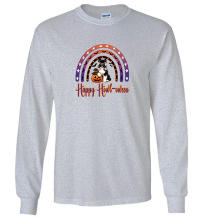 Akita Howl-oween Youth Gildan Shirts - WagALotBowWow