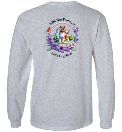 IL Akita Unisex Front/Back Design Black Letter LS - WagALotBowWow