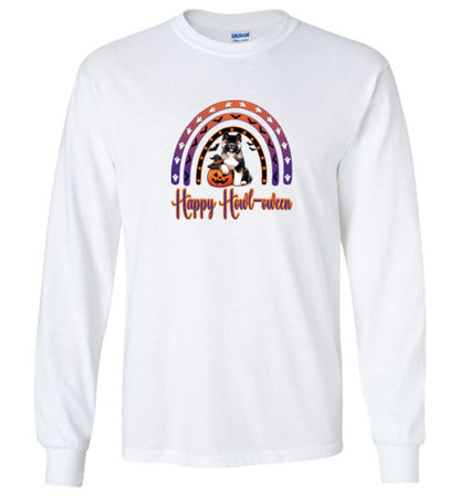 Akita Howl-oween Youth Gildan Shirts - WagALotBowWow