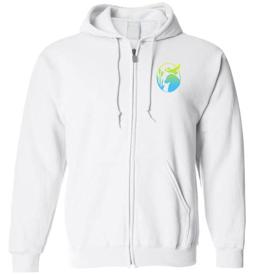 Flatty Life Gildan Zip Hoodie Front/Back - WagALotBowWow