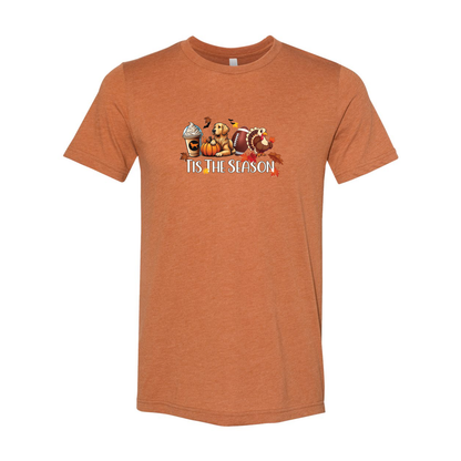 Golden Tis The Season Fall Unisex Short Sleeve Jersey Tee - WagALotBowWow