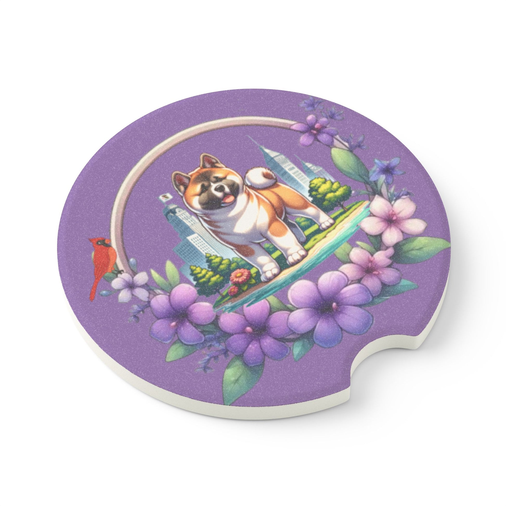 Custom Soapstone Car Coaster - WagALotBowWow