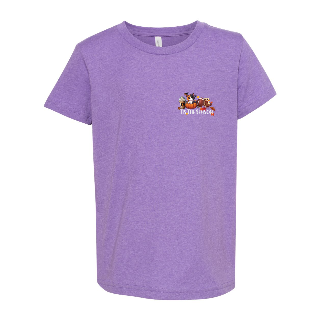 Calico Cat Tis The Season Fall Front/Back - WagALotBowWow