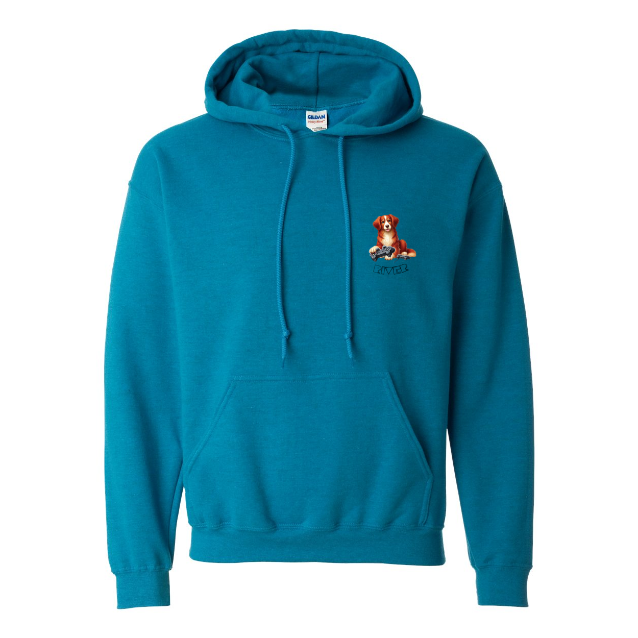 River Maze Scent Heavy Blend Hooded Sweatshirt - WagALotBowWow
