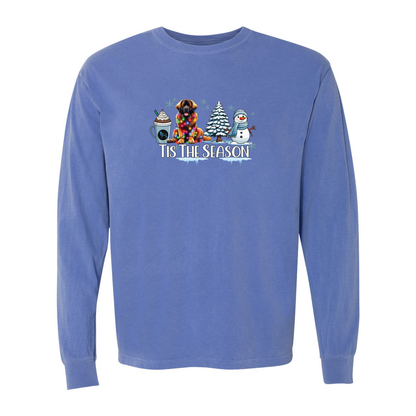 Leonberger Tis The Season Winter Long Sleeve T-Shirt - WagALotBowWow