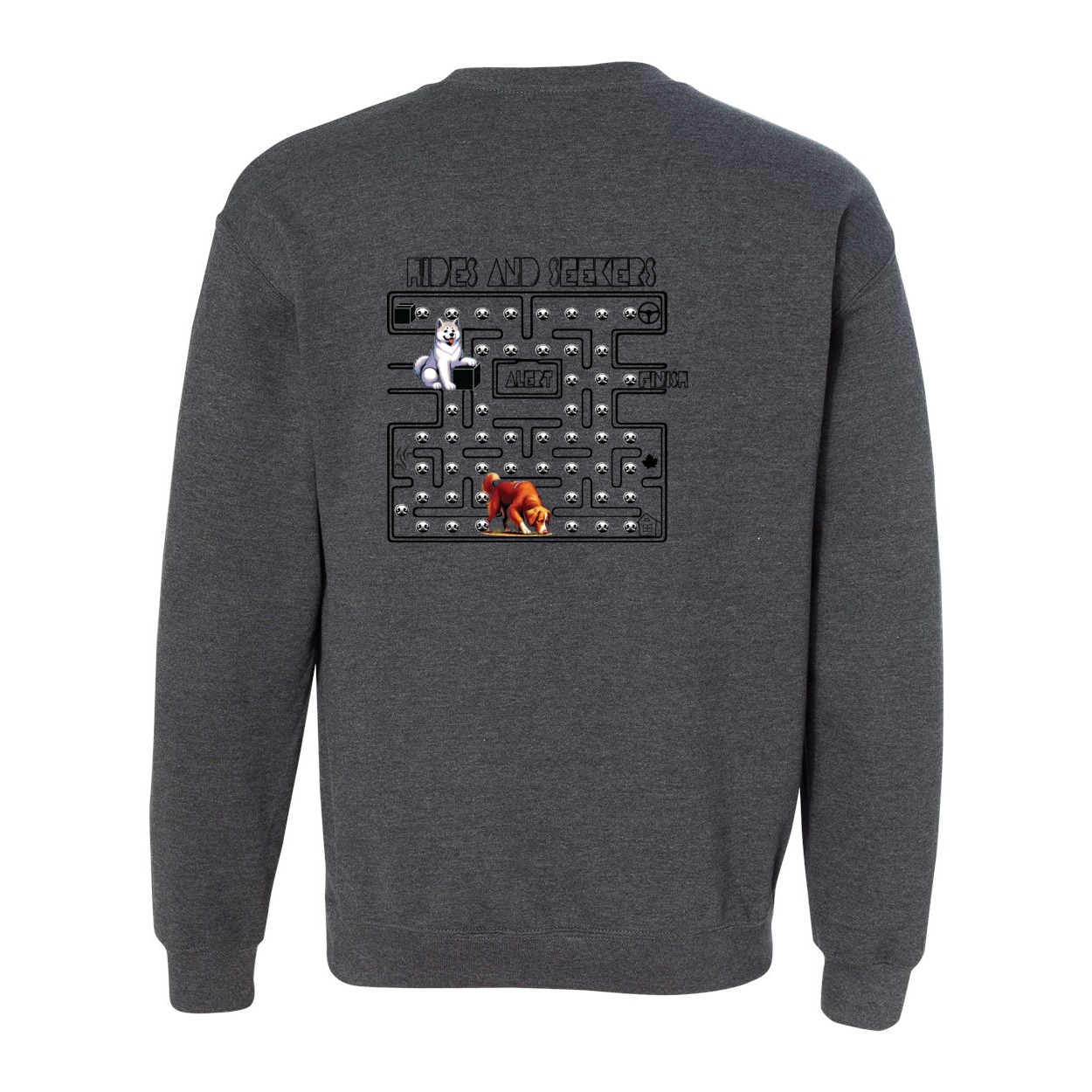 River Maze Scent Heavy Blend Crewneck Sweatshirt - WagALotBowWow