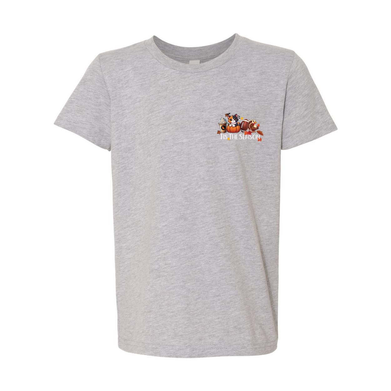 Calico Cat Tis The Season Fall Front/Back - WagALotBowWow