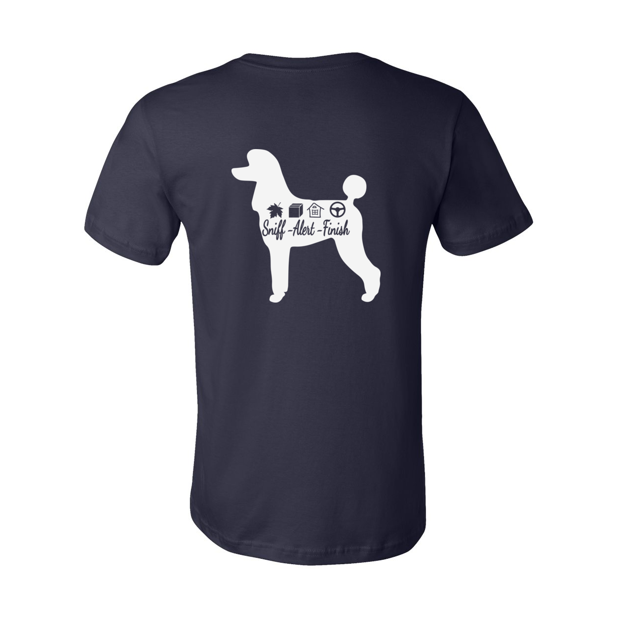 Scent Poodle 2 F/B Unisex Short Sleeve Jersey Tee - WagALotBowWow