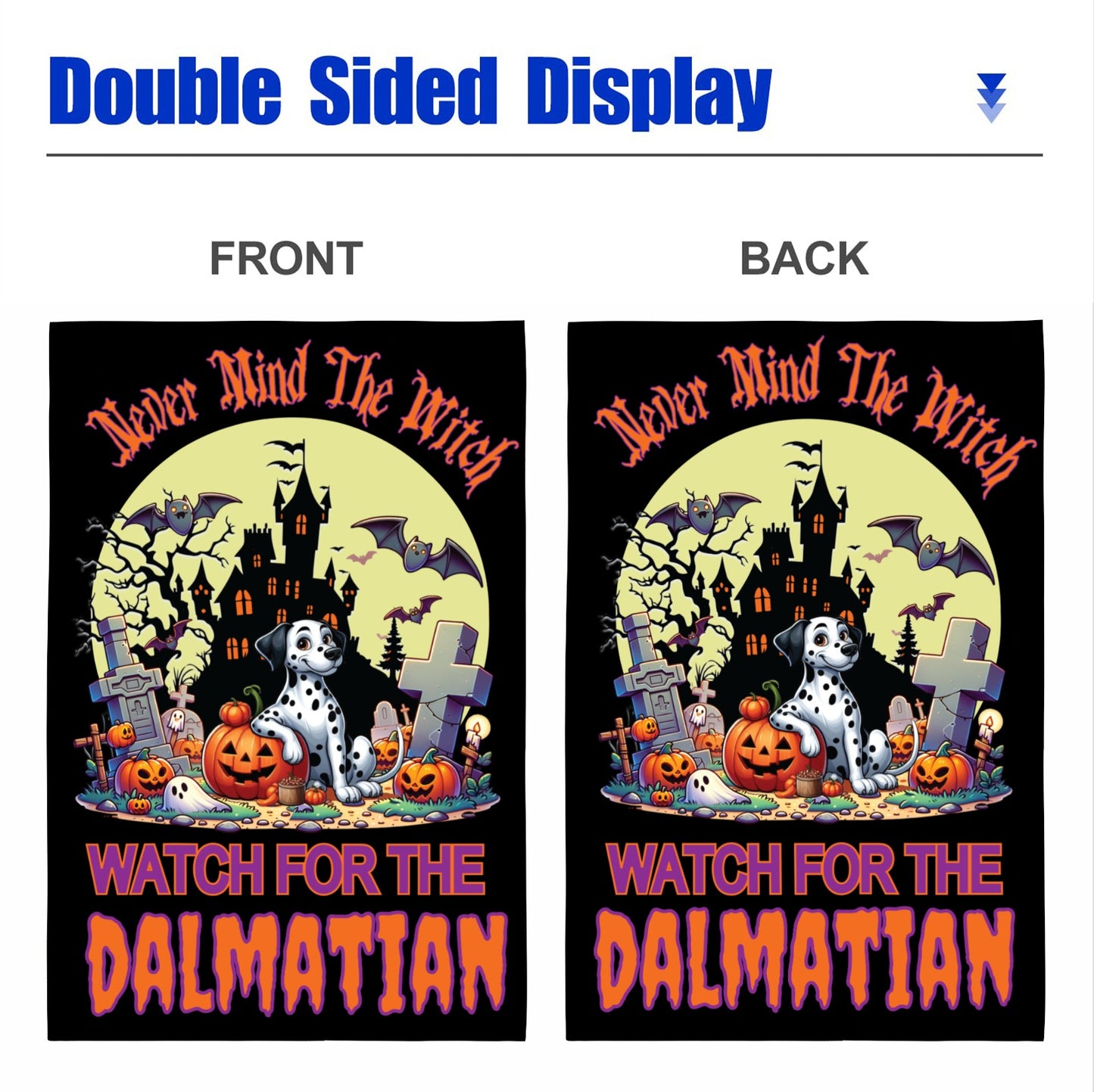 Halloween Non-Sporting Breed Garden Flags - WagALotBowWow